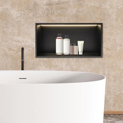 24X12x3.9” LED Shower Niche With Lighting