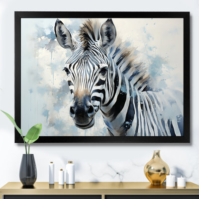 " Black And Blue Zebra Color Pop II "