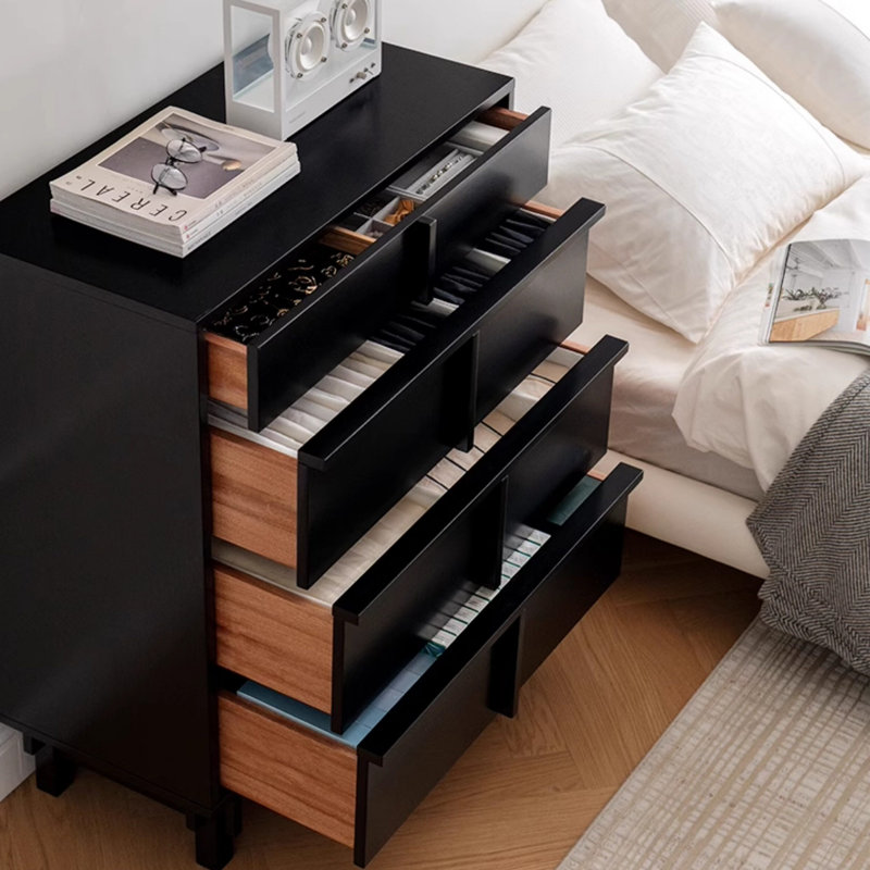 Armoire de rangement de luxe de style rétro, Noir