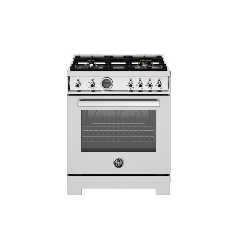 Bertazzoni 36" 5.9 Cubic Feet Freestanding Range, Natural Gas, Stainless Steel