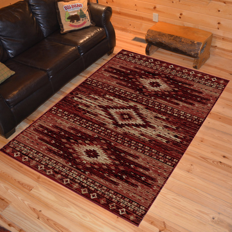Tapis rouge Bazeley, Rectangle 5 pi 3 po x 7 pi 7 po