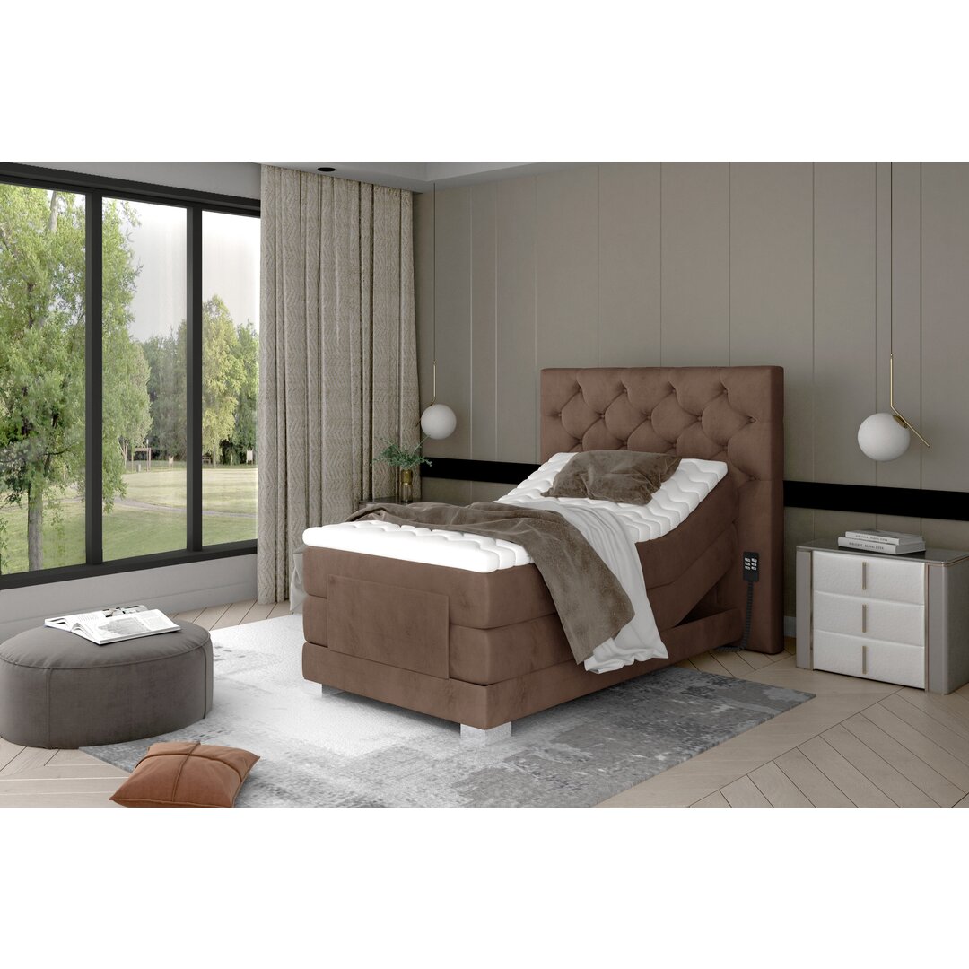 Elektrisch verstellbares Boxspringbett Niantic mit Topper