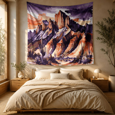 Southwestern Landscapes Mountain Ridge Wall Tapestry