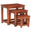 3 tables gigognes Vidaxl en bois d'acacia massif