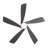  52 in. Integrated LED Indoor Downrod Mount Black Solid Wood Blades Standard Ceiling Fan with Dimmable Light, Remote-745633548-745633558
