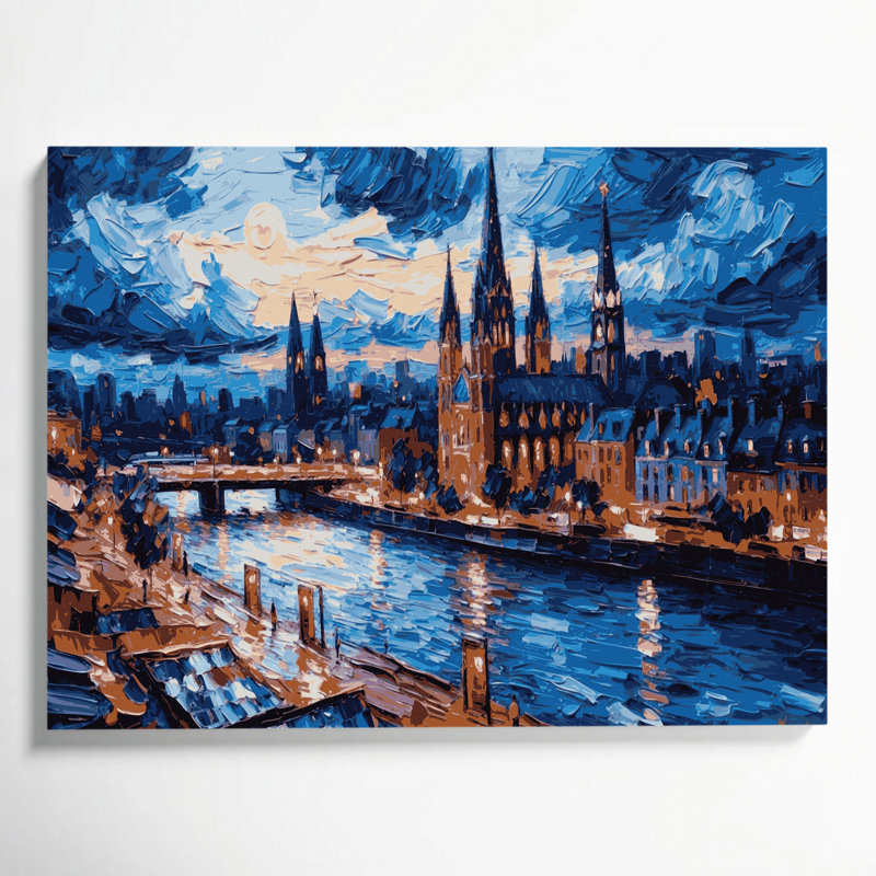 Cities Montreal Quebec Grey Canvas Wall Art, 11" H x 14" W
