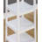 Coat Rack w/ 3-Tier Storage Shelves in White Finish