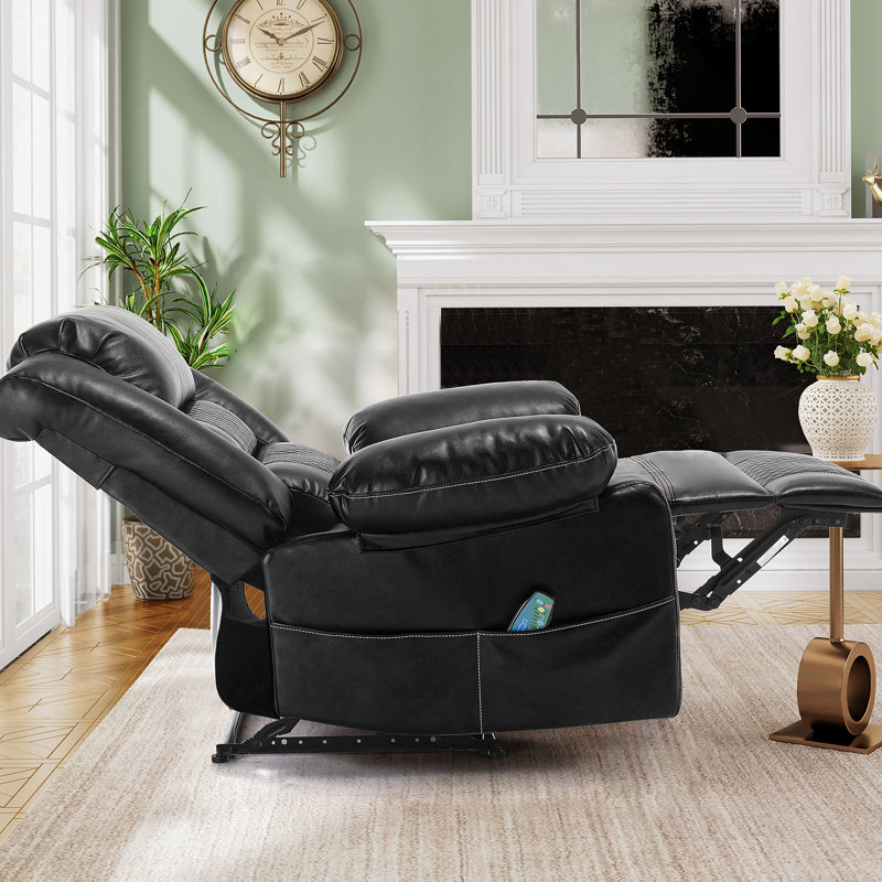 Fauteuil inclinable de massage en cuir respirant