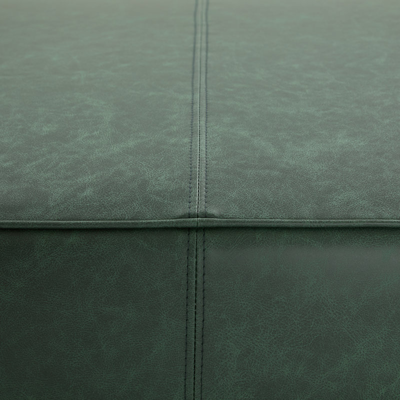 Repose-pieds Cadell, Similicuir vert