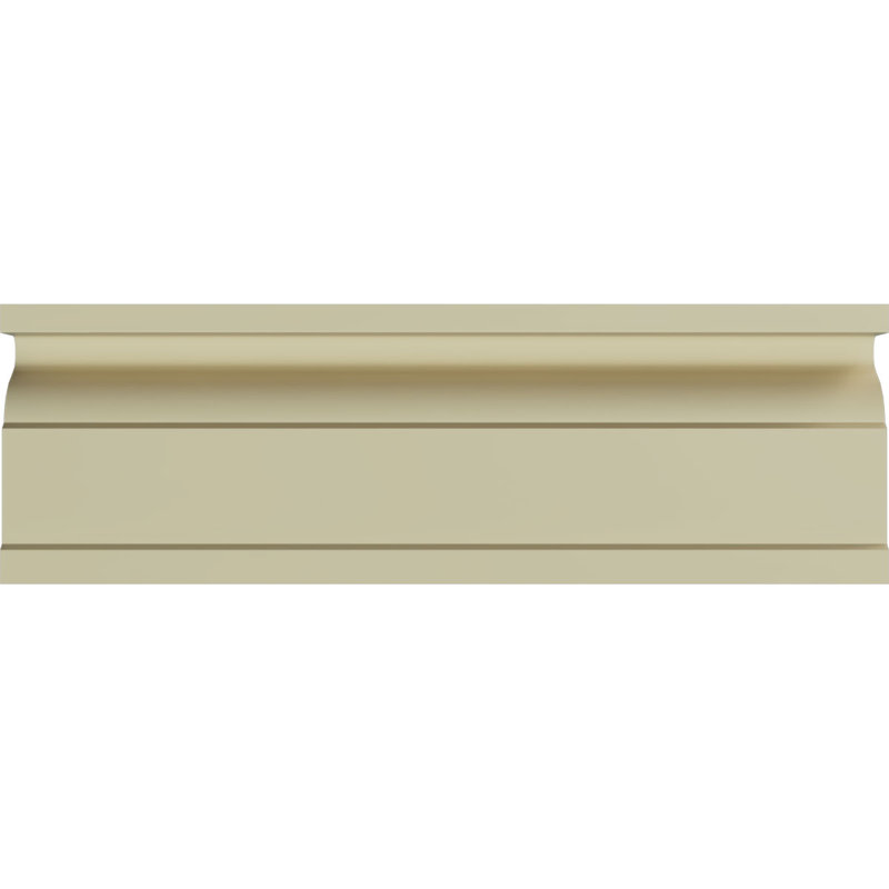 Emily Gray Polyurethane Decorative Chair Rail Moulding 8-Pack