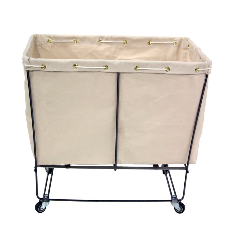 Canvas Rolling Laundry Basket, 2"