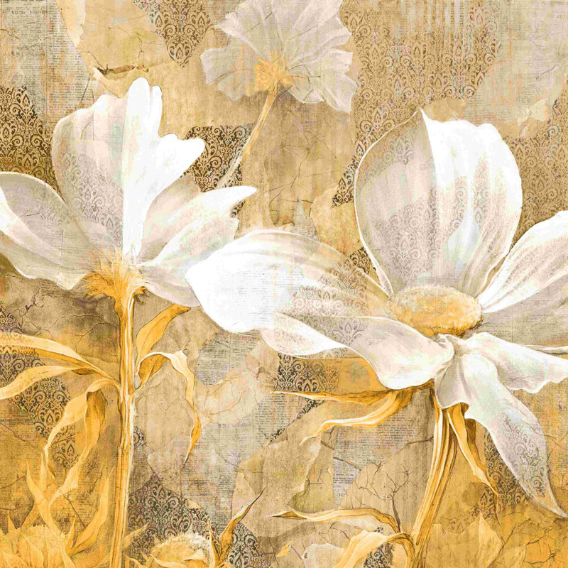 «Pretty White Blooms», impression sur toile tendue, H 36 po x l 36 po