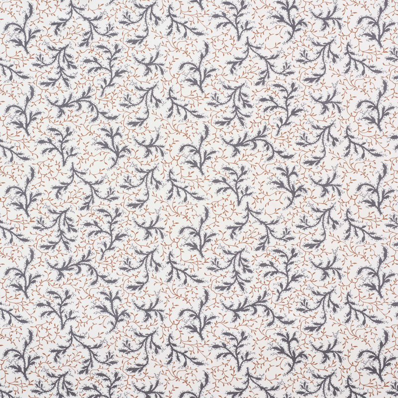 Tissu Schumacher x Celerie Kemble, Basalte / fauve