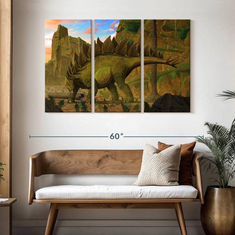 Brampt Stegosaurus, 32" H x 50" W