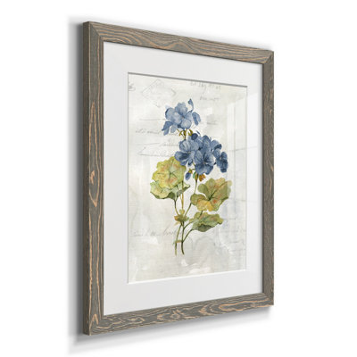 " Blue Linen Geranium " Painting Print