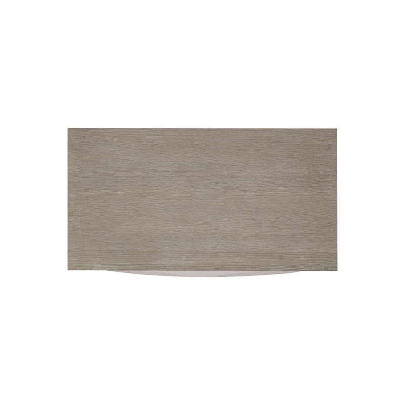 Lunula Flaxen Beige 2-Drawer Transitional Nightstand