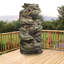 Fiberglass and Resin Tiered Woodcut Fountain-97804529
