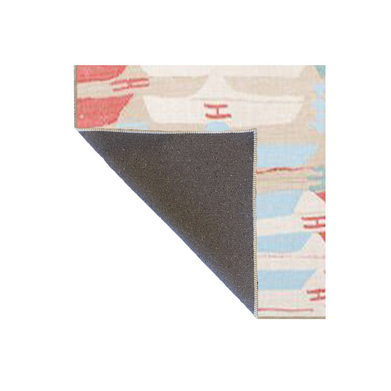 Tapis décoratif pastel bleu clair lavable à la machine, Tapis de couloir 3 pi 3 po x 6 pi 7 po