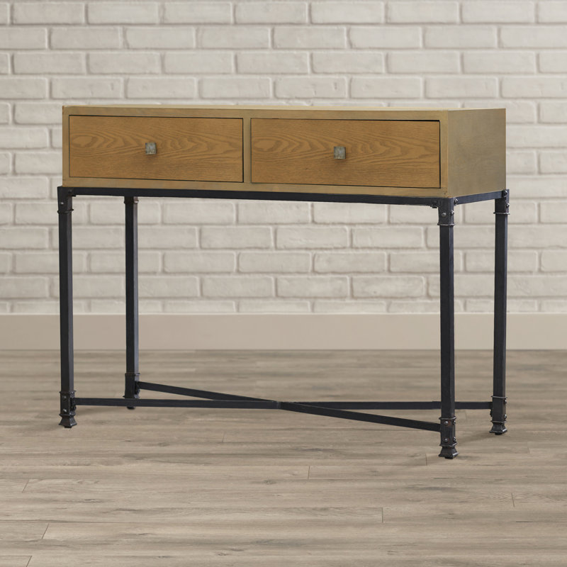 40.5'' Solid Wood Top Console Table