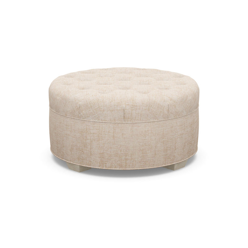 Round Ottoman, 9637-77, Sandstone