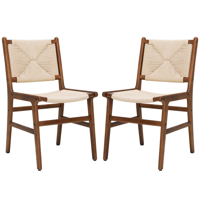 Chaises de salle à manger solides, Tanné