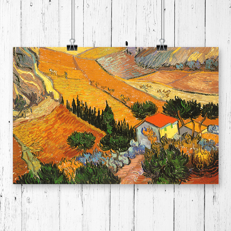 Vincent Van Gogh Landscape - Frameless Print, 42cm H x 59.4cm W