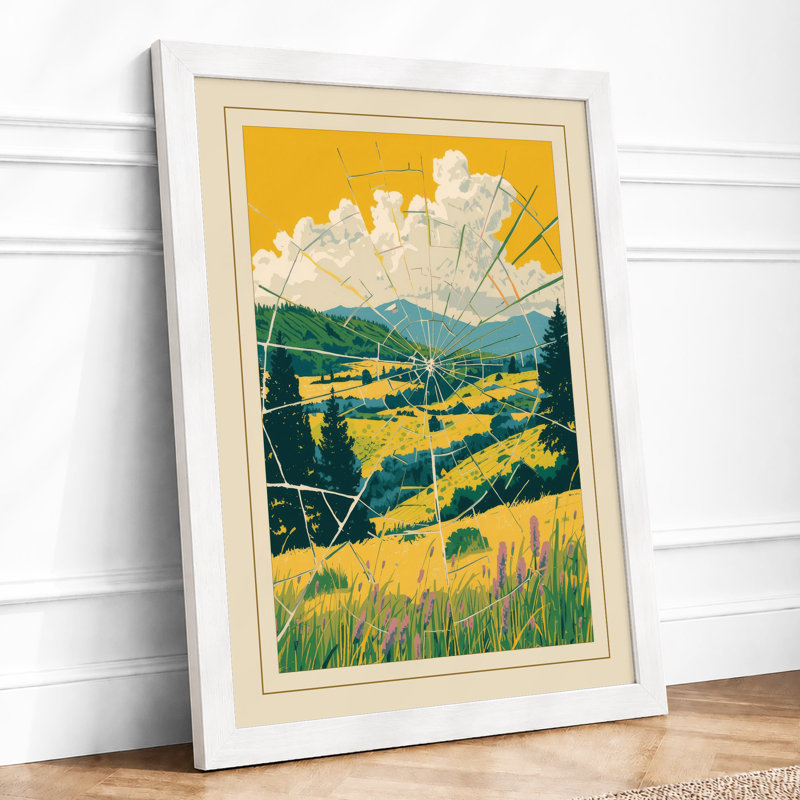 Golden Valley Fields Rustic - Print, A3 - 42.0 x 29.7 cm, White