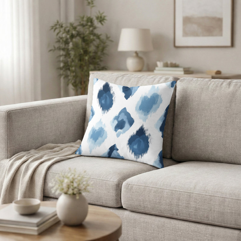 Coussin décoratif moderne Modern - Ikat Calm, H 20 po x l 20 po