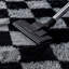 Tapis à carreaux noir et gris avec un envers antidérapant ultra-doux, adapté aux salons, aux chambres et aux chambres de bébé.-2030541860-2030541884