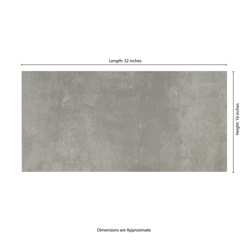 Pavé en porcelaine mate 16 po x 32 po x 0,79 po Modan Stone (7,10 pieds carrés / unité, 2 pièces), Pierre