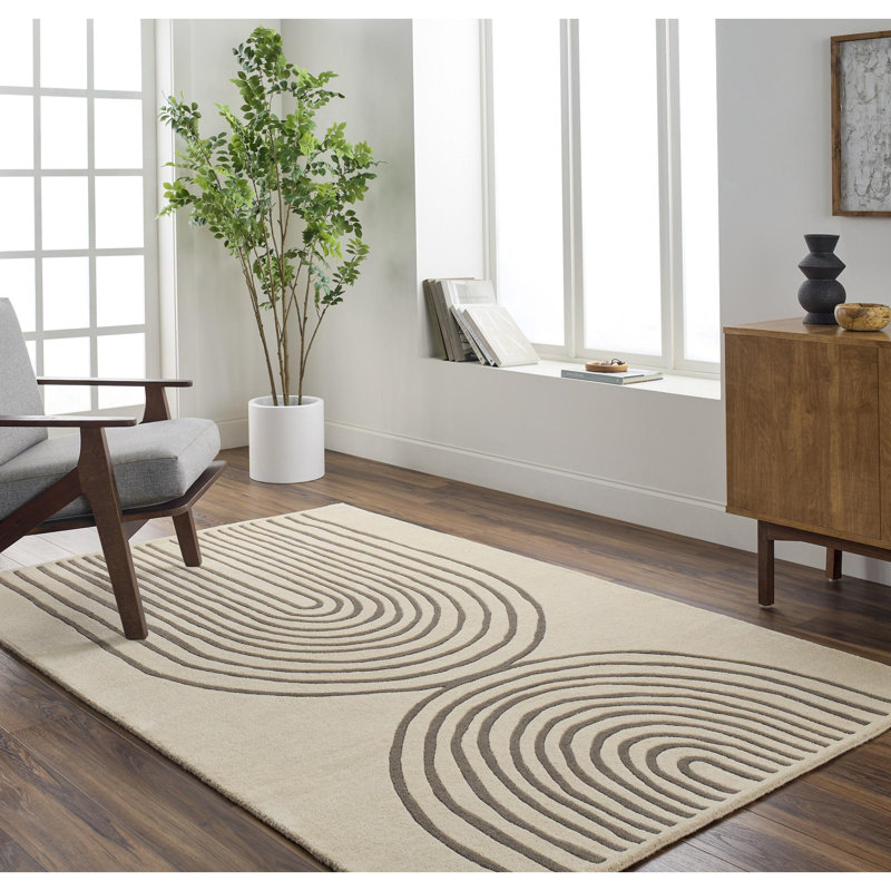 Tapis rectangulaire en laine Makynley, Rectangle 6 pi x 9 pi