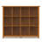 Acadian 48"H Solid Wood Transitional 12-Cube Bookcase with Fixed Shelves and Tapered Legs-1709773879