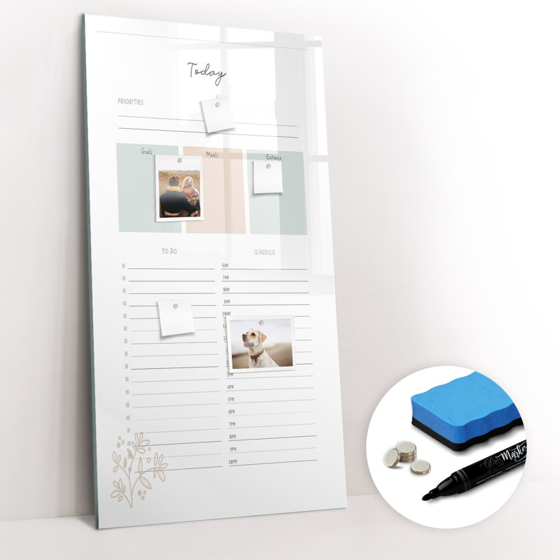 Magnetic Glass Dry Erase Board
