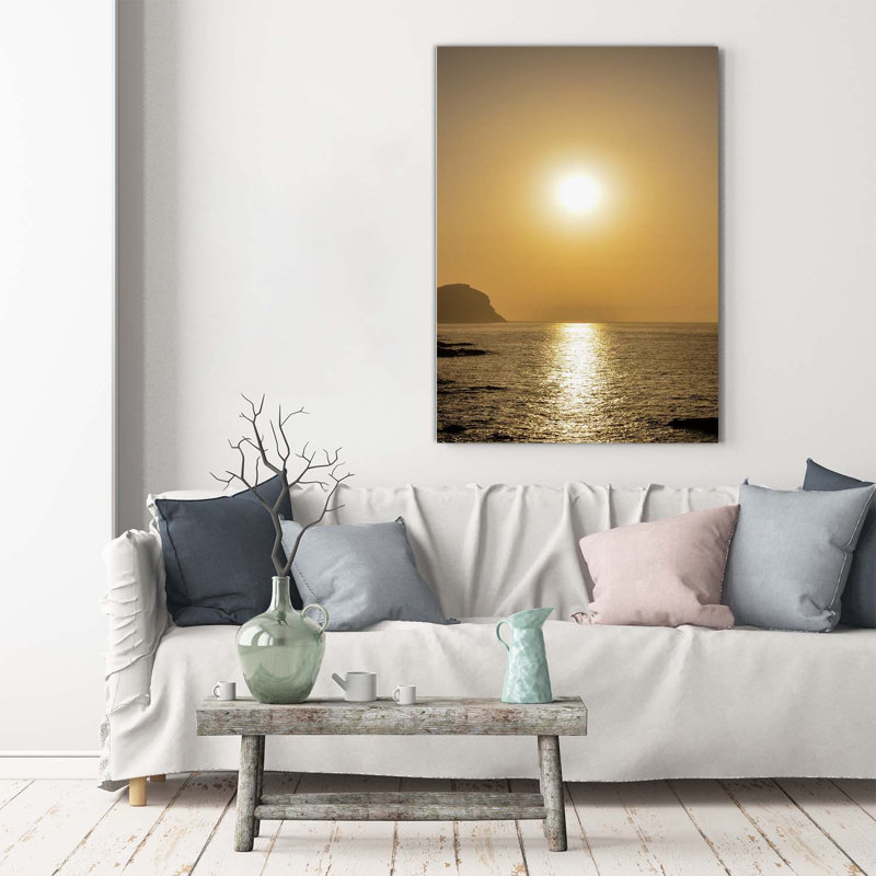 Sunset Sea - Wrapped Canvas Print