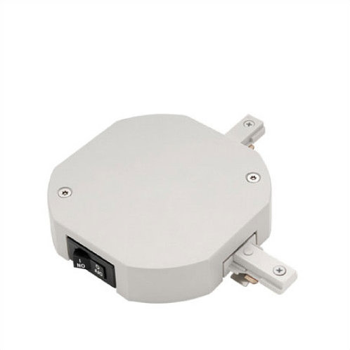 Connecteur droit en l à limiteur de courant pour un circuit simple, Blanc, 10.0A