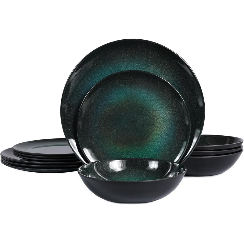 Dinnerware Set 12Pcs Plates And Bowls Set