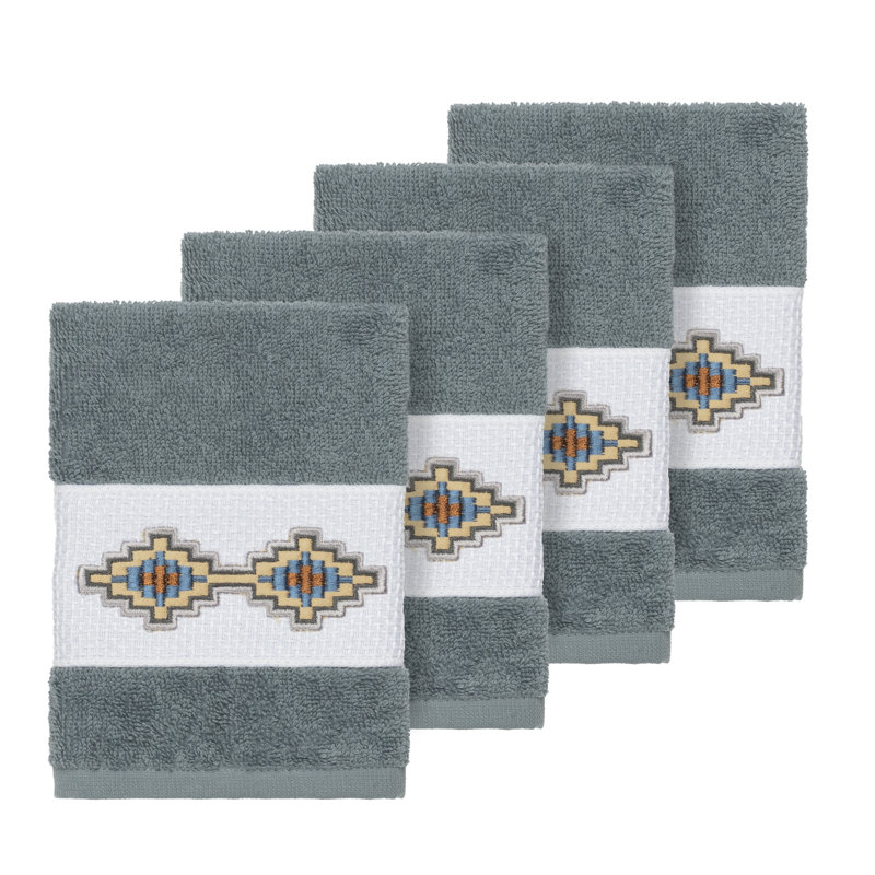 Essuie-mains en coton Gianna, Bleu sarcelle