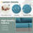 Demasi 2-Person Outdoor Wicker Sofa Set With Cushion-189024198