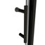 Porte de douche de salle de bain noir mat - 44-48 "x 71", pivot pivotant, verre trempé de 1/4 ", poignée en acier inoxydable, fermeture magnétique, fuite, l 71 po H réversible, fermeture en acier, fuite, utilisation universelle