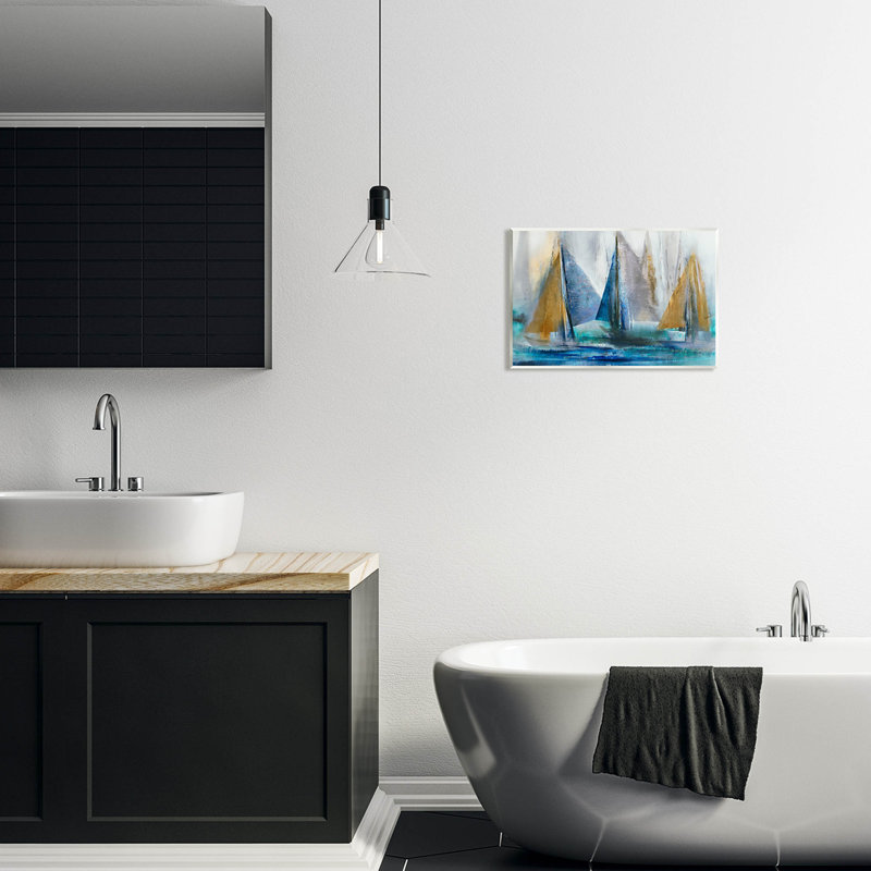 «Layered Saililier Collage», art mural par K. Nari, H 10 po x l 15 po x P 0,5 po
