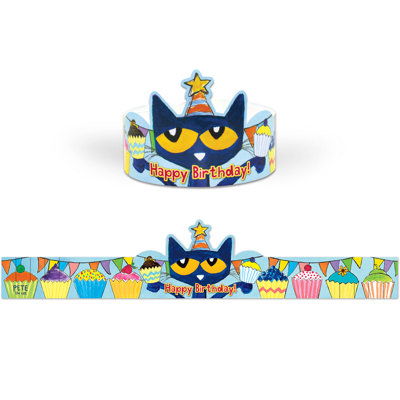 Couronne de joyeux anniversaire Pete le chat