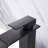 Single Handle Lavatory Sink Faucet - Waterfall Spout, Matte Black, Adjustable Temp Modern Style Bathroom Handle, Temperature-128724136