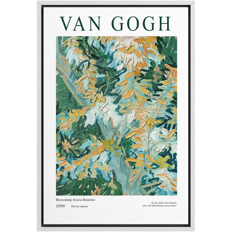 Œuvre d'art classique Van Gogh, Blanc, H 36 po x l 24 po x P 1,5 po