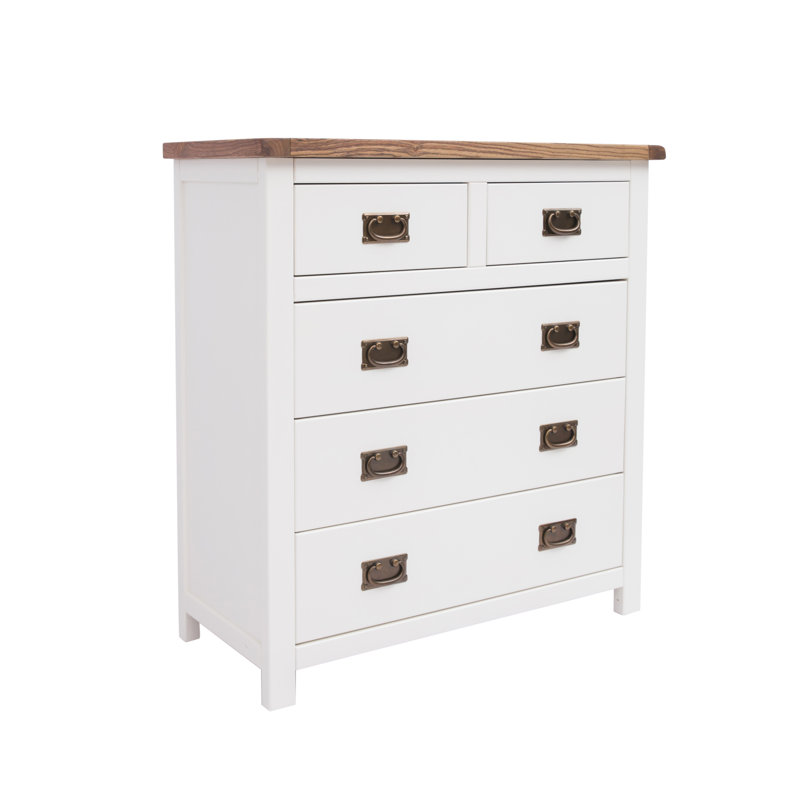 Vaughan 90 cm W Chest of 5 Drawers