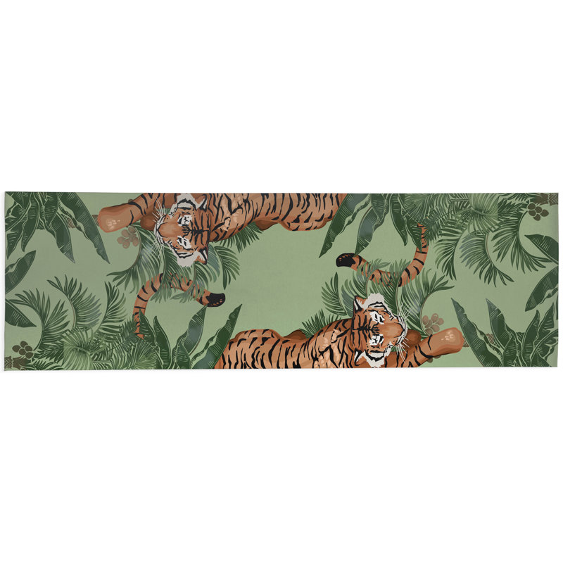 Rumble In the Jungle Outdoor Area Rug, Runner 2'6" x 8'