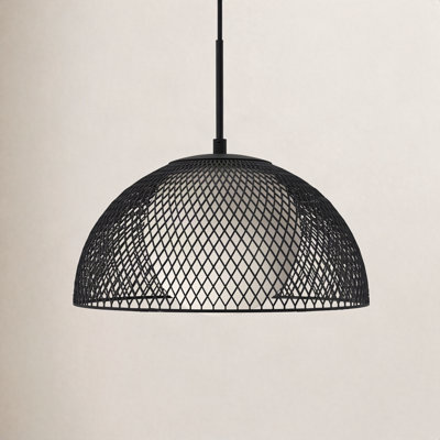 Malte Single Light Glass Steel Pendant