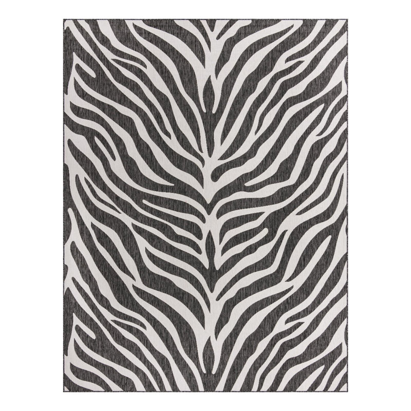 Tapis intérieur / extérieur blanc Phocas, Rectangle 9 pi x 12 pi