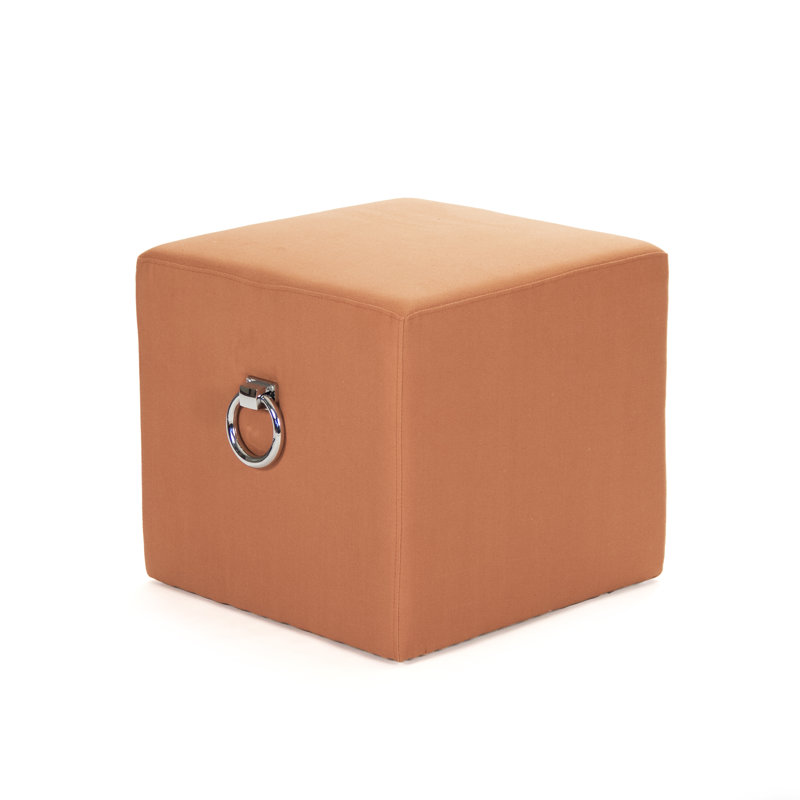 Karina Upholstered Accent Stool, Gray