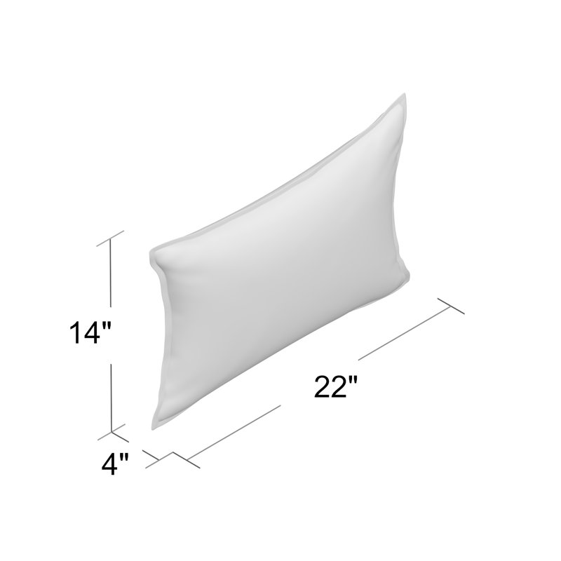 Indoor Rectangular Pillow Cover & Insert, Light Blue