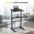 Mount-It! Height Adjustable Mobile Stand Up Desk, Portable Podium and Presentation Lectern